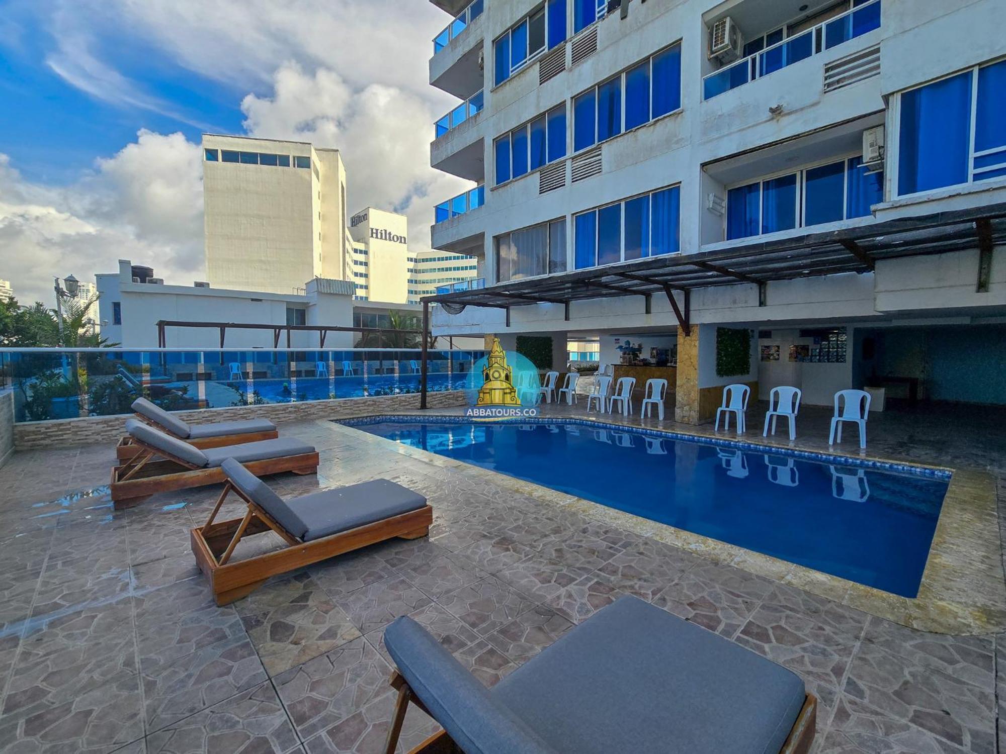 Apto Vista Lateral Mar Piso 15 * Cartagena