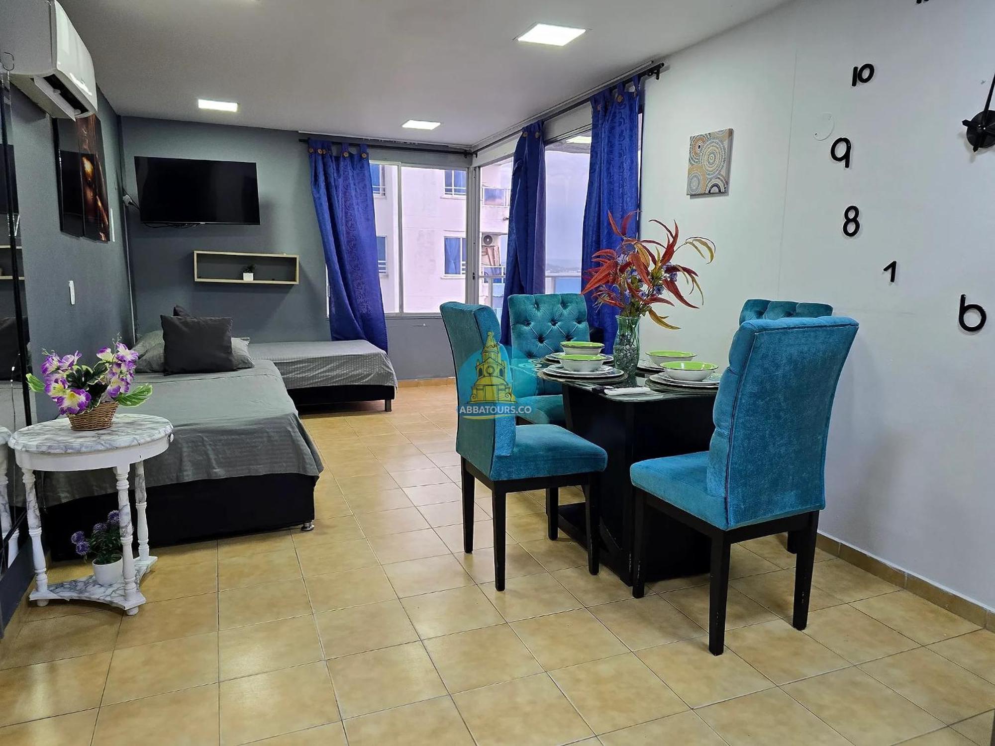 Apartamento Apto Vista Lateral Mar Piso 15 Cartagena